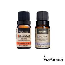 2 Óleos Essenciais Para Aromaterapia Laranja E Lavandin Via Aroma