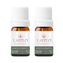 2 Óleos Essencial Hortelã-Pimenta GT Índia Laszlo - 10 ml