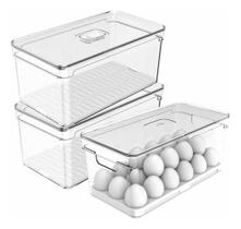 2 Organizador de Geladeira 5l E Porta 36 Ovos Clear Fresh