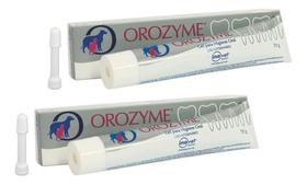 2 Orozyme Gel Higienizador Bucal P/ Cães E Gatos 70g Inovet