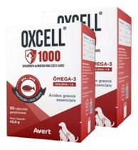 2 Oxcell 1000 Mg Suplemento Alimentar Para Cães Cão E Gatos
