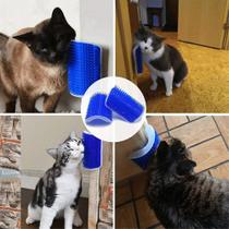 2 Pack Cat Grooming Brush, Cat Face Scratcher, cat Massage Combs for Short Long Fur Cats (Azul)