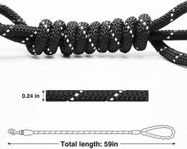 2 Pacote 5ft Dog Lead Rope com alça confortável acolchoar, re