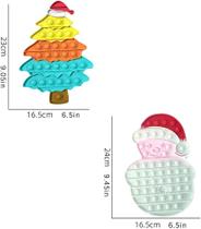 2 Pacote de Pacotes de Brinquedos Fidget de Natal, Fidget Sensorial Packs Pop 2 Pacote de Pacotes de Brinquedos Fidget de Natal, Fidget Sensorial Packs Pop