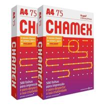2 Pacote Papel Sulfite Oficio A4 Chamex Resma 500FLS