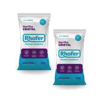 2 Pacotes Barrilha Leve Rhofer p/ Piscina 1kg/2kg de Sódio pH+ Elevador Rápida Dissolução