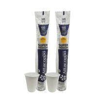2 Pacotes de Copo 200ml Br PP Altacoppo Super Premium 100 un