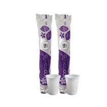 2 Pacotes de Copo de 180ml PP Branco ABNT 2012 Ecocoppo caixa com 100 unidades
