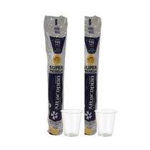 2 Pacotes de Copo de 180ml transparente PP Altacoppo com 100 unidades