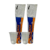 2 Pacotes de Copo de 300ml Transparente PS Totalplast com 100 unidades