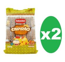2 Pacotes Doce De Amendoim Caipirão Gusolina C/24un -1,680kg