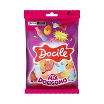 2 Pacotes Docigoma Bala de Goma Mix Azedo e Doce 90g