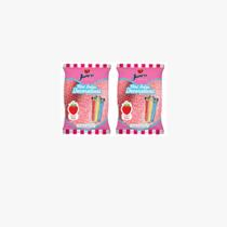 2 Pacotes Mini Bala de Coco 400g Junco Vários Sabor Morango 2 Pacotes Mini Bala de Coco 400g Junco Vários Sabor Morango