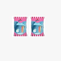 2 Pacotes Mini Bala de Coco 400g Junco Vários Sabor Tutti Frutti