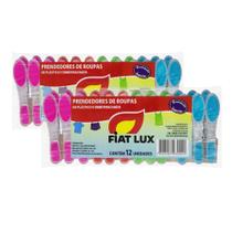 2 Pacotes Pregador Roupas Fiatlux Alta Pressão 12 Un Cada 2 Pacotes Pregador Roupas Fiatlux Alta Pressão 12 Un Cada