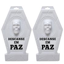 2 Painéis em Formato de Lápide para Decorar parede Festa das Bruxas Halloween 2 Painéis em Formato de Lápide para Decorar parede Festa das Bruxas Halloween