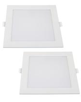 2 Painel LED Ourolux Quadrado Branco Frio Embutir 32W Bivolt