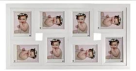 2 Painel Multifotos Para 8 Fotos 10x15 A6 Moldura Branca