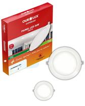 2 Painel Plafon LED de Embutir 36w Bivolt Cor da Luz 6500k Branco Frio Redondo Ourolux