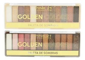 2 Paleta De Sombras Pink21 Glitter Sombras 12 Cores
