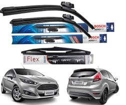 2 Palheta Limpardor Parabrisa Dianteiras Bosch 1 Traseira Vetor Compativel com NEW FIESTA 2013 2014 2015 A 2019