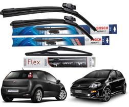 2 Palheta Limpardor Parabrisa Dianteiras Bosch 1 Traseira Vetor Compativel com PUNTO 2009 2010 2011 2012 2013 2014 2015 2016 2017