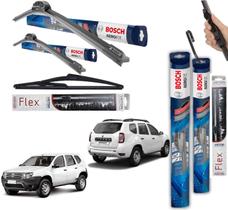 2 Palheta Limpardor Parabrisa Dianteiras Bosch + 1 Traseira Vetor Duster 2012 2013 2014 2015 a 2019