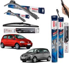 2 Palheta Limpardor Parabrisa Dianteiras Bosch 1 Traseira Vetor Fox 2004 2006 a 2010 2010