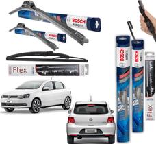 2 Palheta Limpardor Parabrisa Dianteiras Bosch + 1 Traseira Vetor Gol G5 2008 2009 2010 2011 2012