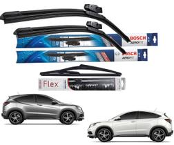 2 Palheta Limpardor Parabrisa Dianteiras Bosch + 1 Traseira Vetor HRV HR-V 2019 2020 2021 EX EXL TOOURING