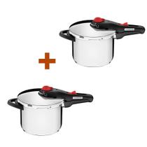 2 Panelas De Pressão Fundo Triplo Inox 6L Solar Tramontina