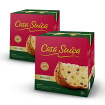 2 Panetones Casa Suíça, Tradicional, Pannetone de 400g