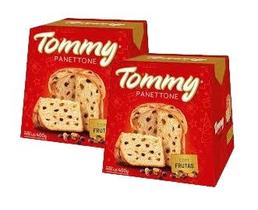 2 Panettone Tommy Frutas Cristalizadas Presente Natal 400g 2 Panettone Tommy Frutas Cristalizadas Presente Natal 400g