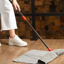 2 Panos Multiuso Chão Microfibra Furo Para Rodo 60x50cm