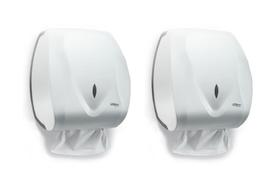 2 Papeleiras Papel Toalha 2 Dobras Premisse Velox Branco 2 Papeleiras Papel Toalha 2 Dobras Premisse Velox Branco