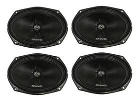 2 Par De Alto Falantes Woofer Snake Pro Preto 6x9 Esv 220w