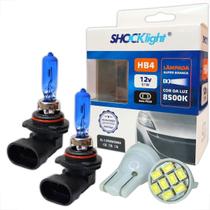 2 Par Lampada Iluminação Veicular Pingo T10 LED HB4 Halógena