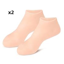2 Par Meias Cuidados Com Os Pés Spa Uso Doméstico Novo Silicone Calcanhar Gel Hidratante Pé Rachado A Pele Protetores