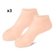 2 Par Meias Cuidados Com Os Pés Spa Uso Doméstico Novo Silicone Calcanhar Gel Hidratante Pé Rachado A Pele Protetores