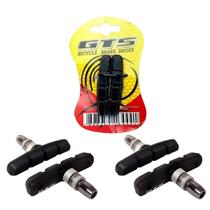 2 Par Sapata Freio Bicicleta Bike Gts V-brake Orbital 70mm pastilha borracha kit adaptador Frenagem