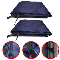 2 Paredes de Fechamento Lateral Removível Cor Azul Para Tenda Gazebo 3x3