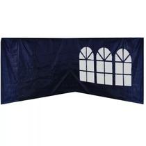 2 Paredes Laterais Para Tenda gazebo 3x3m Cor Azul 2 Lados - MOR