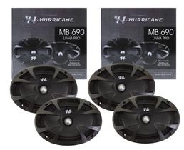 2 Pares Alto Falante Medio Grave Hurricane Pro MB690 6x9" 920W RMS Bobina Simples 4 Ohms 2 Pares Alto Falante Medio Grave Hurricane Pro MB690 6x9" 920W RMS Bobina Simples 4 Ohms