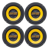 2 pares alto falantes subwoofer 8 pol street 175w rms 4 ohms dourado