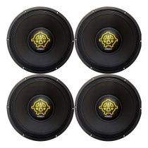 2 pares alto falantes woofer kaos bass 12 polegadas 650w rms 4 ohms spyder