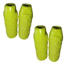 2 PARES Apoio Pedaleira Bmx Pezinho Trolinha Suporte De Pé Aluminio Amarela Neon Bicicleta Bike