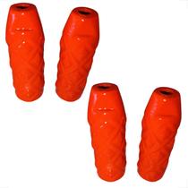 2 PARES Apoio Pedaleira Bmx Pezinho Trolinha Suporte De Pé Aluminio Laranja Neon Bicicleta Bike