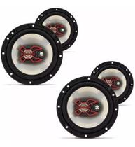 2 Pares Auto Falantes Bravox 6 Polegadas 4 Ohms Triaxial B3x60x Kit Par