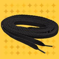 2 Pares Cadarço Preto Chato Tradicional Tênis 120cm 2023