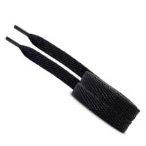 2 Pares Cadarço Preto Chato Tradicional Tênis/Sapato 120Cm